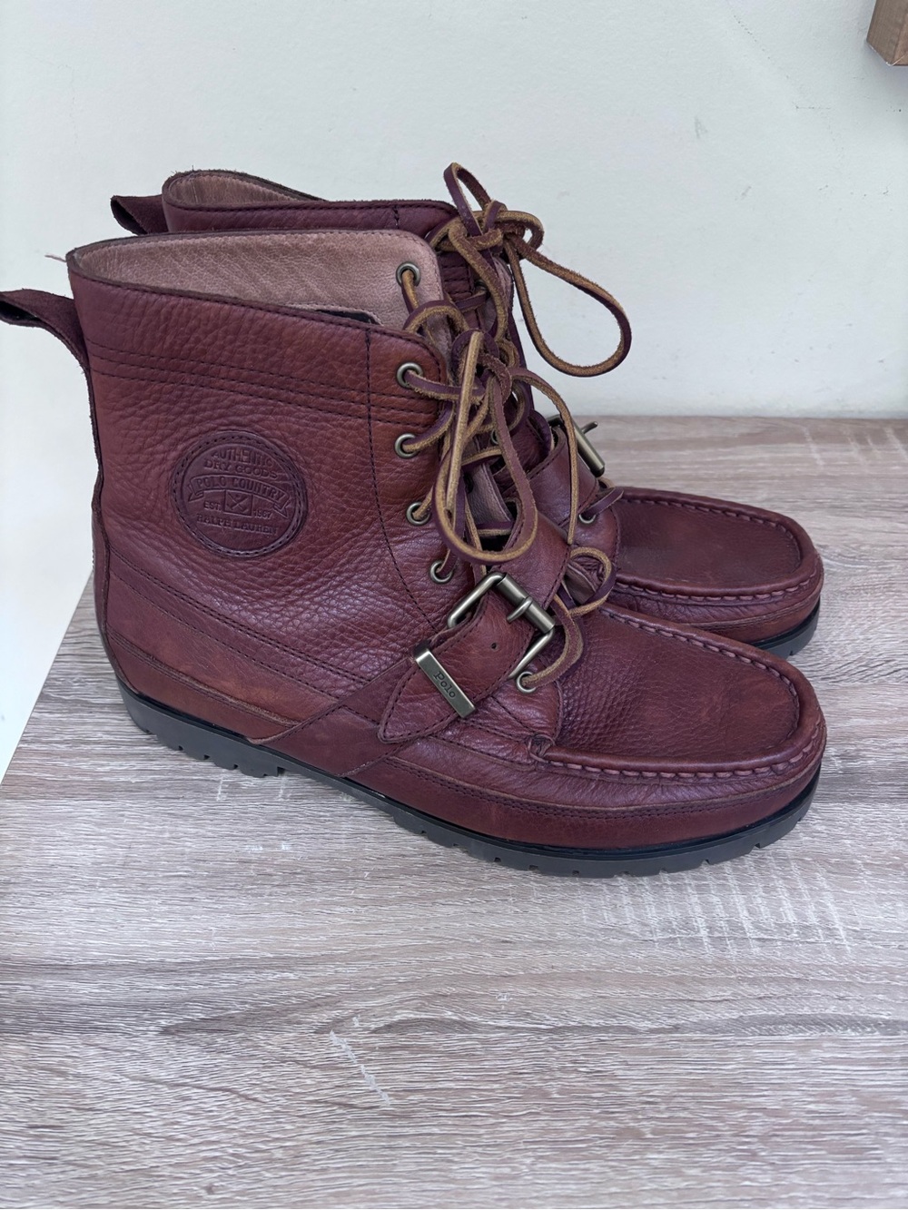 Polo by Ralph Lauren Men's Ranger Tumbled Leather Boot 9D
